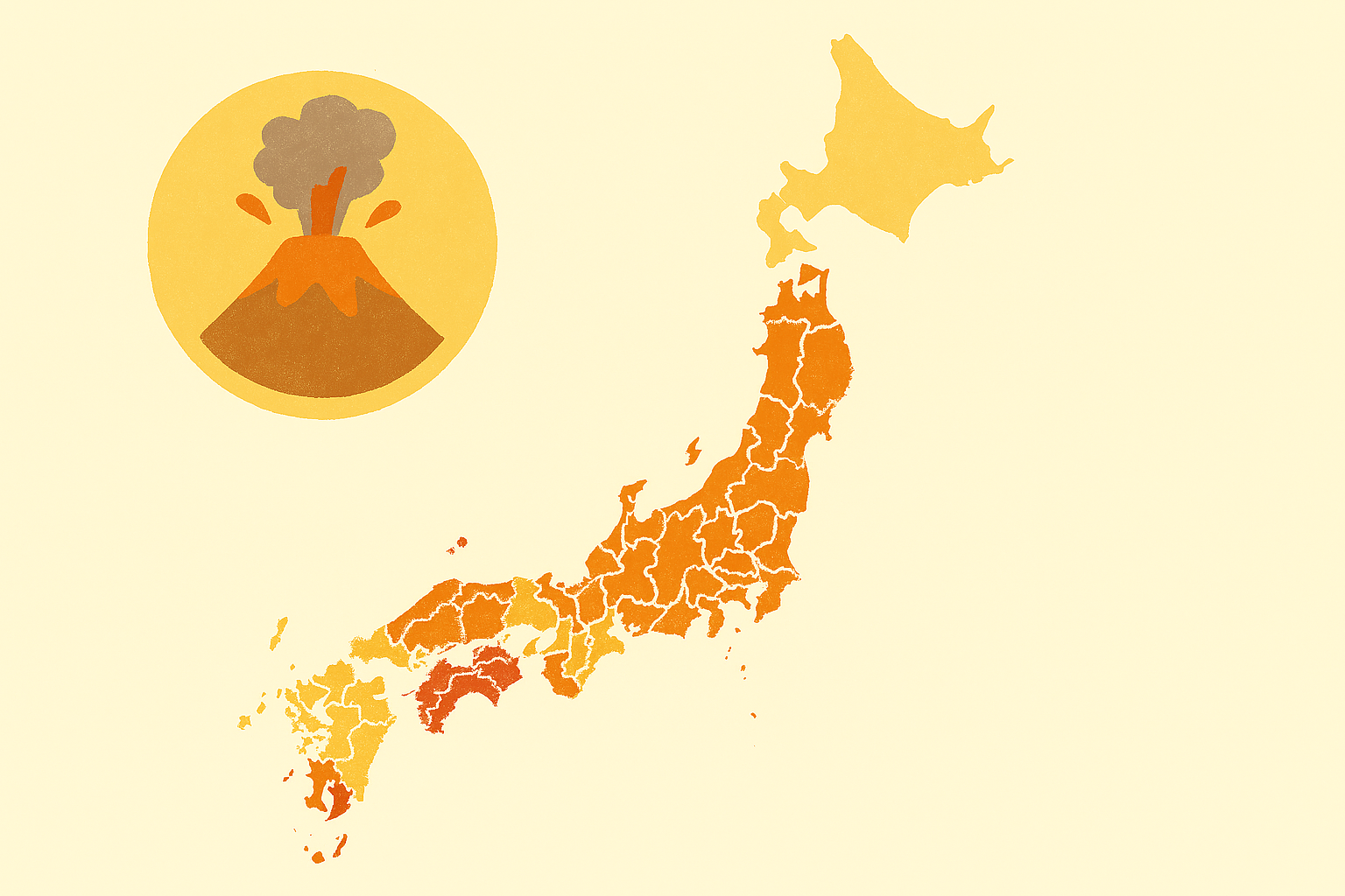 噴火の発生傾向は、都道府県別で特徴はありますか？