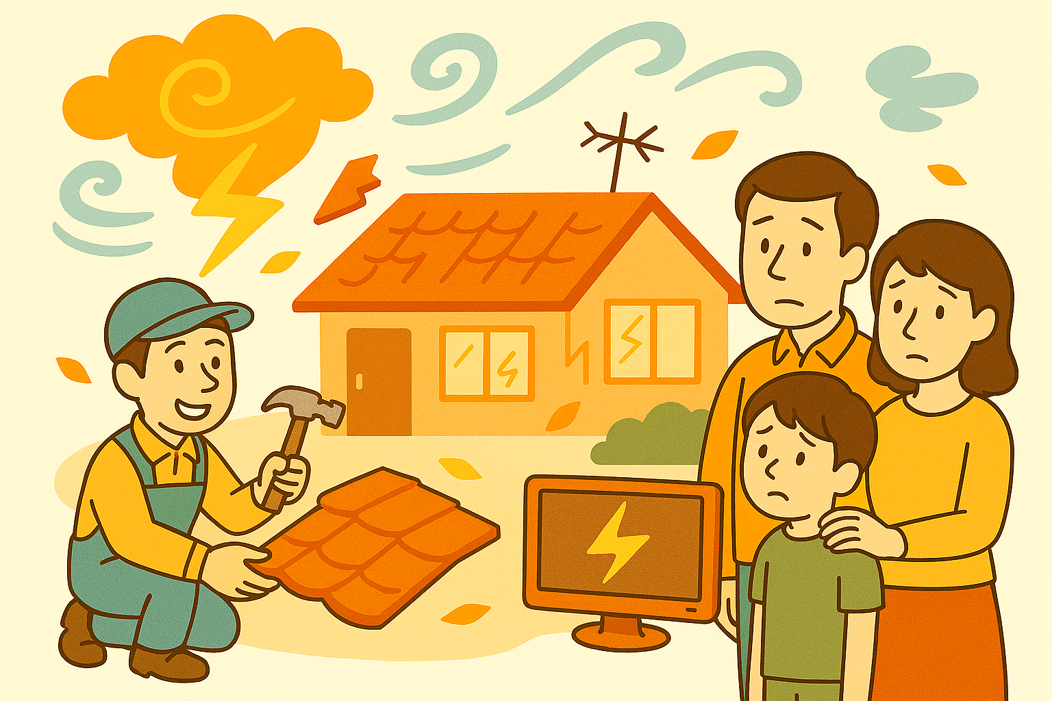 火災保険対象となる落雷被害の事例・補償額を教えてください。