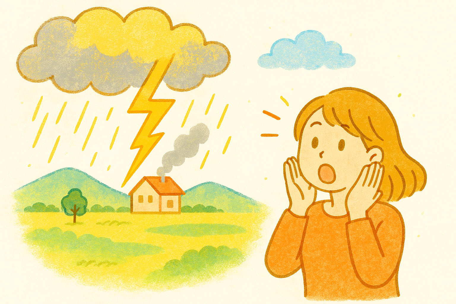 雷が落ちやすい都道府県や、雷が多い時期について解説